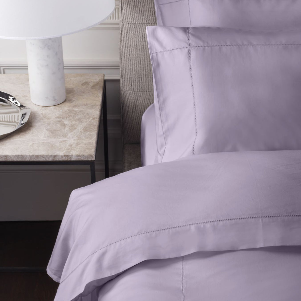 Supima 500 Thread Count Satin True Grip Fitted Sheet Jasper Conran London