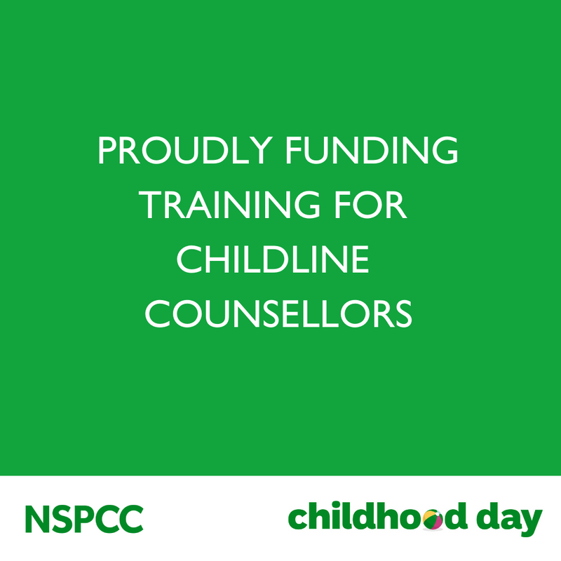 Proudly supporting the NSPCC on Childhood Day