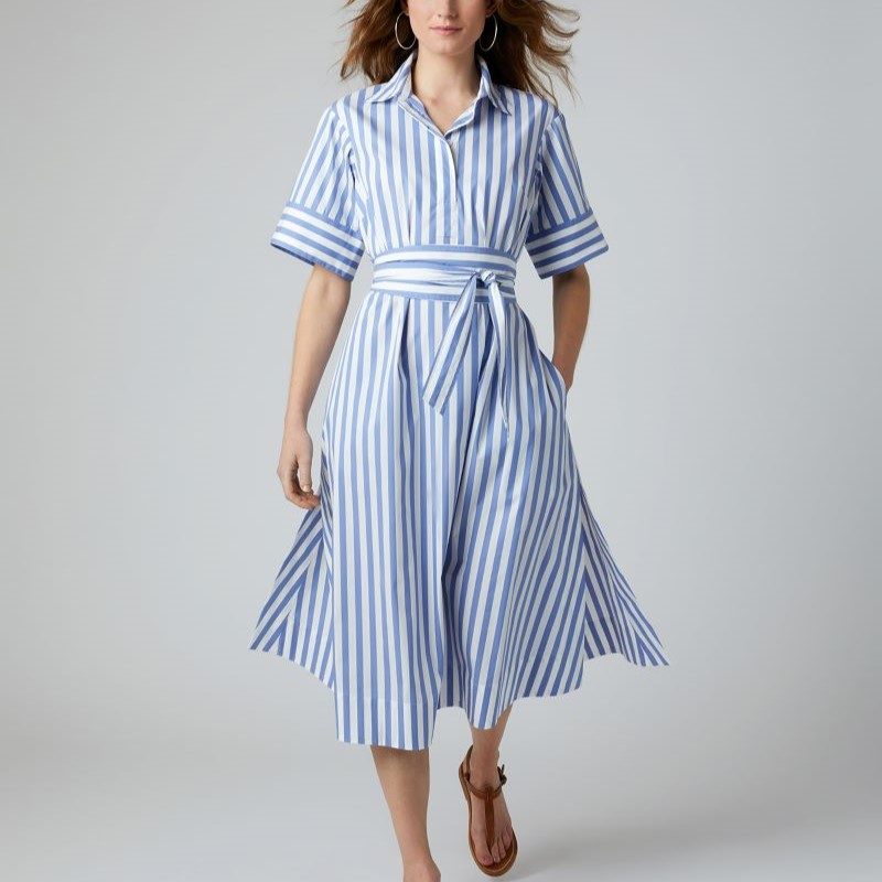 Stripe Shirt Dress main image 0