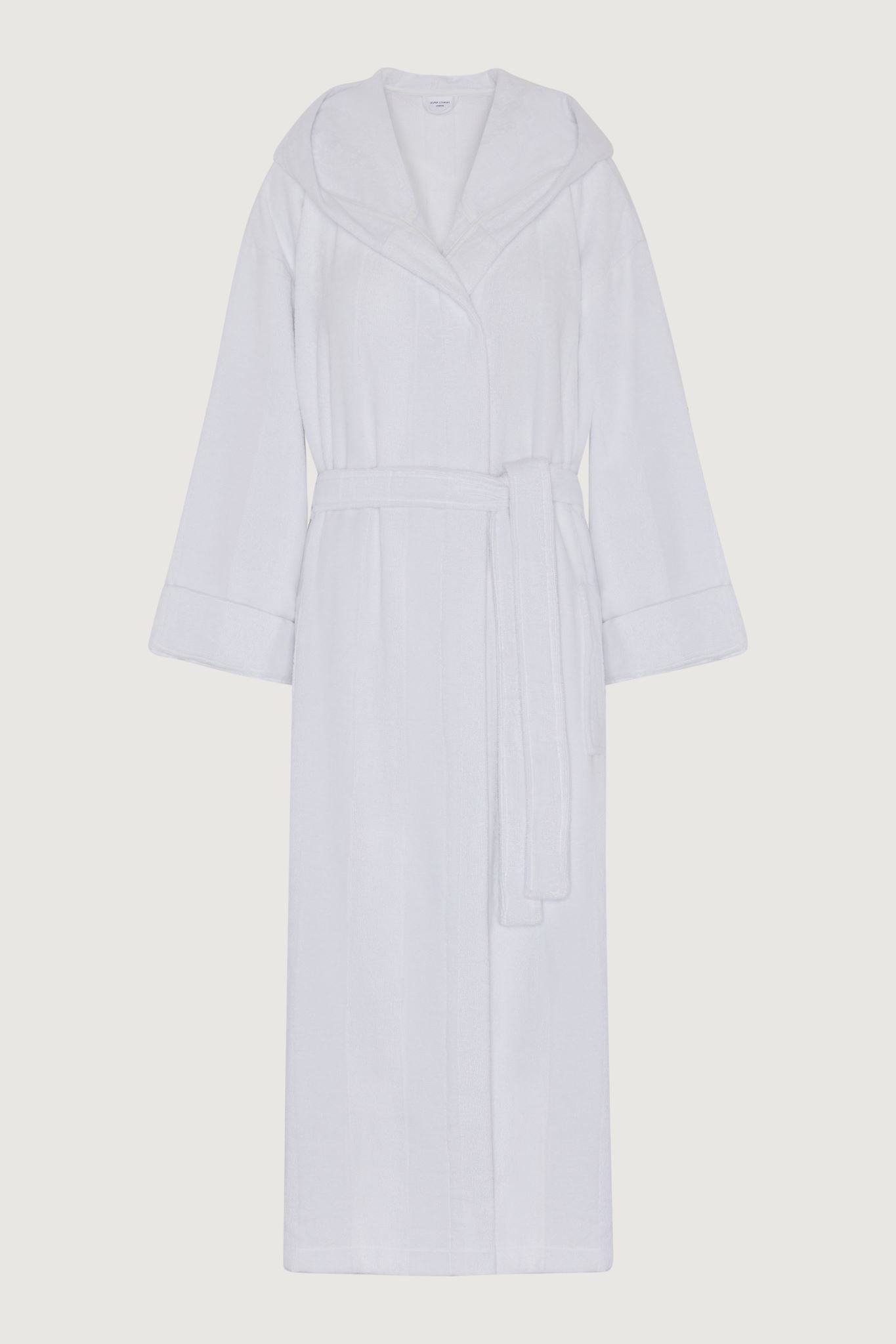 Troscan Robe Soft Lightweight Woven Stripe Hooded Robe