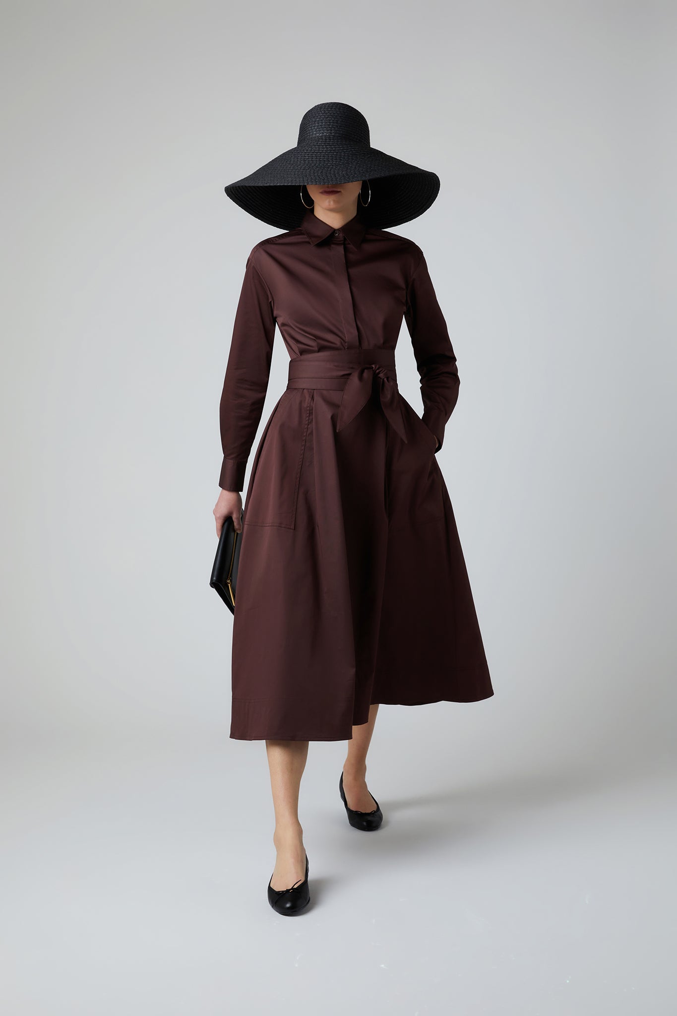 Blythe | Full Skirt Striped Shirt Dress – Jasper Conran London