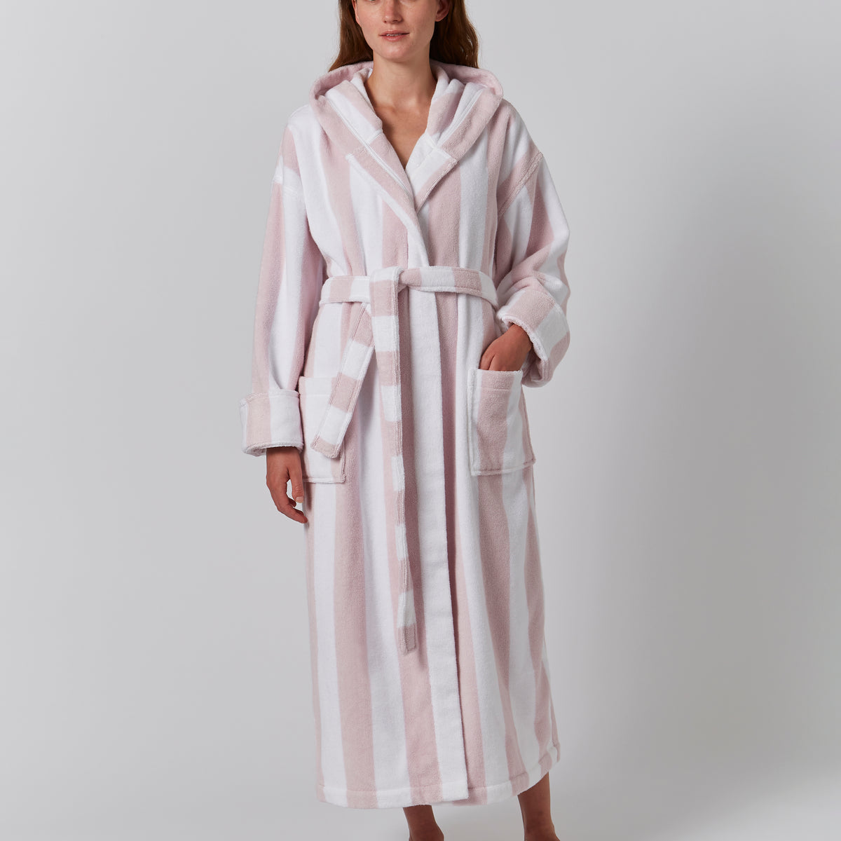 Terry Stripe Bath Robe – Jasper Conran London