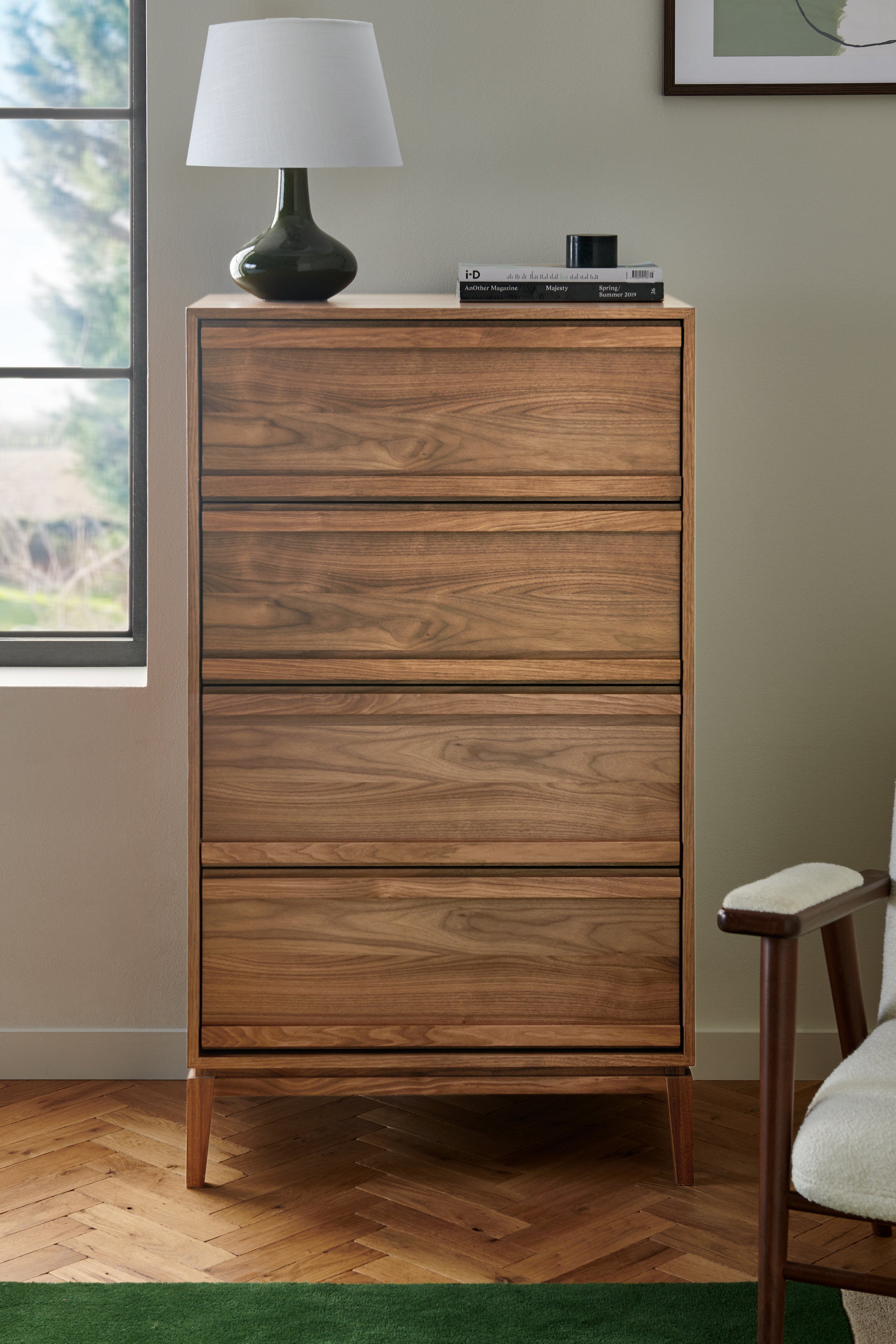 Belgrave Tall Walnut Chest of Drawers