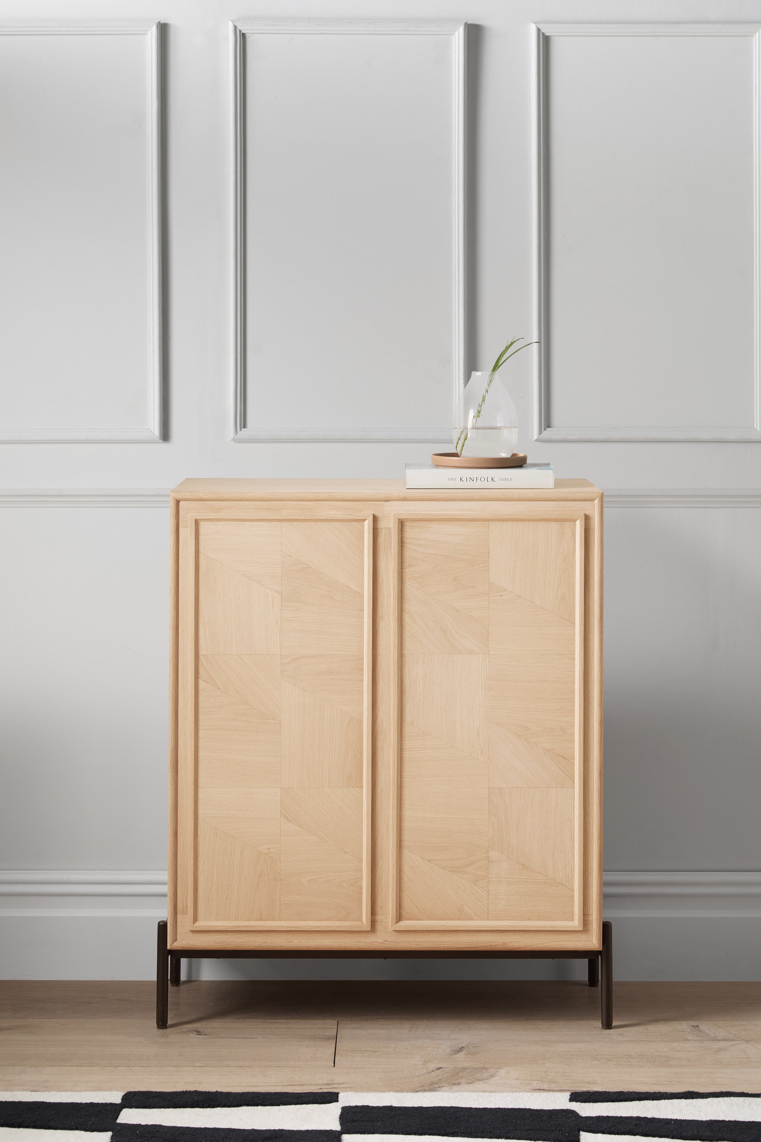 Aden White Washed Oak Small Sideboard