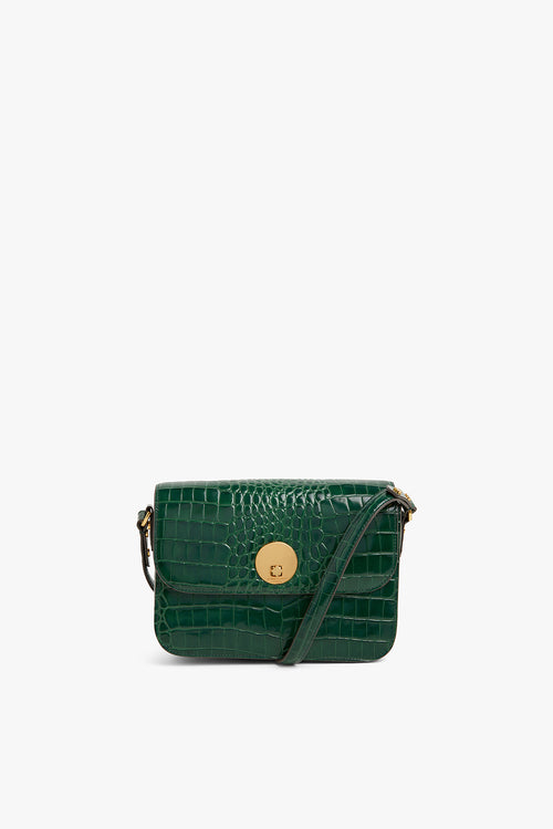 Mulberry Compact Zip Around Purse Wallet in Jungle Green Small Classic  Grain - SOLD